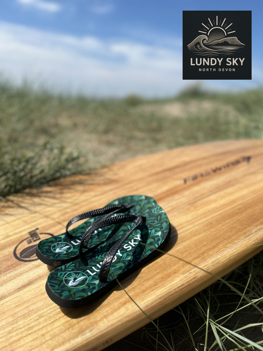 The Leaf Thongs - Printed Flip Flops
